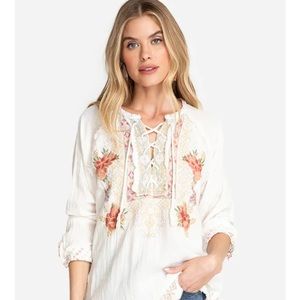 Johnny Was Joanne gauze top